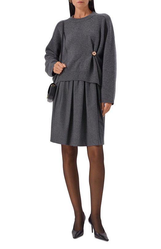 Юбка из шерсти и кашемира Emporio Armani EW002312/TE10537 Серый  EW002312/TE10537 Фото 2