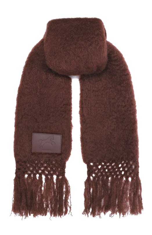 Шерстяной шарф Jil Sander J53TE0005/J40041 Коричневый J53TE0005/J40041