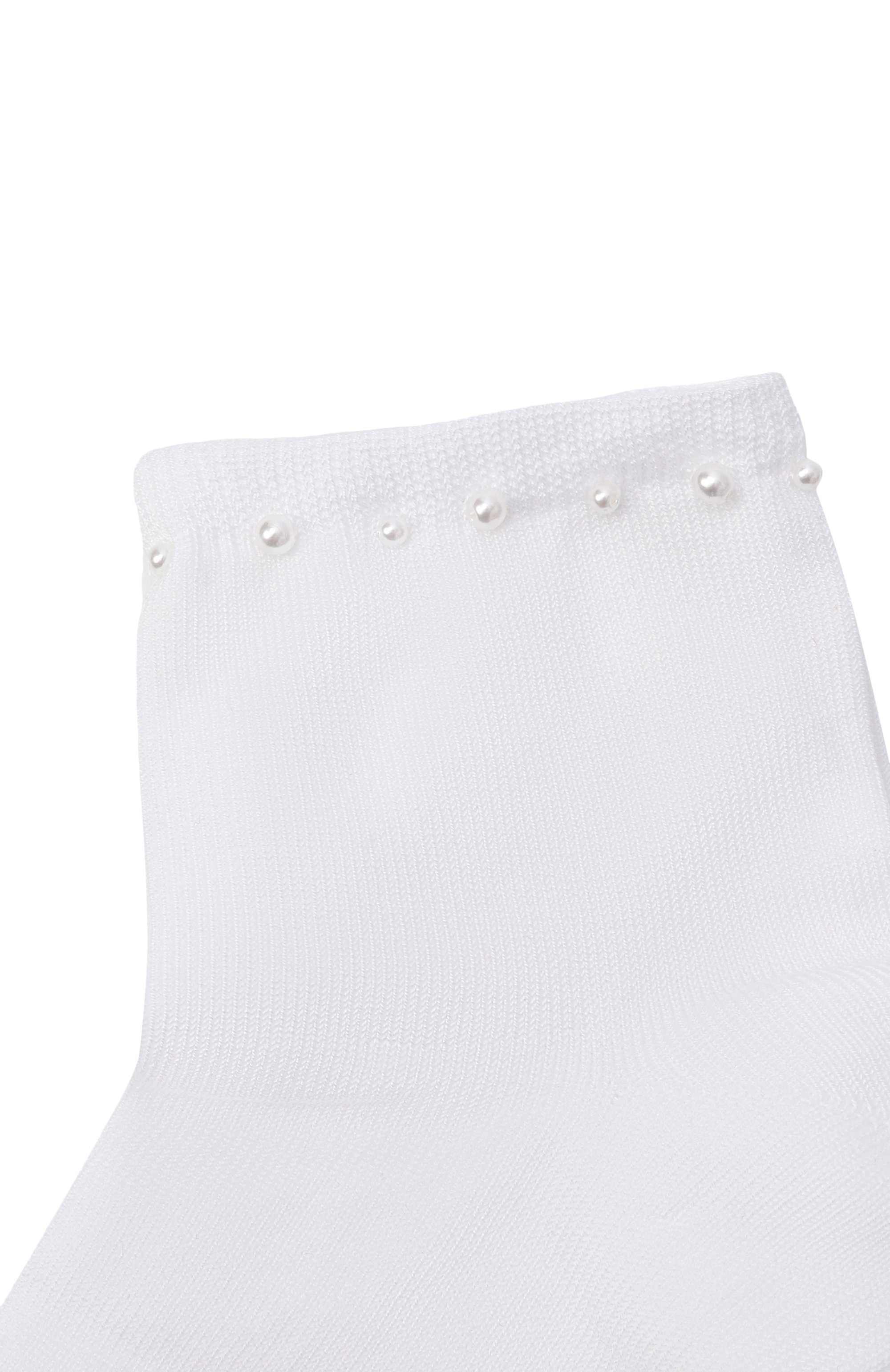 Хлопковые носки STORY LORIS белого цвета по цене 4765 руб., арт. 30711_003, фото 2 Хлопковые носки STORY LORIS, арт. 30711_003, фото 2