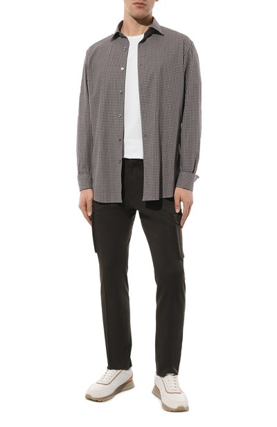 Брюки-карго из шерсти и хлопка CORNELIANI, арт. 934L14-9318800, фото 2