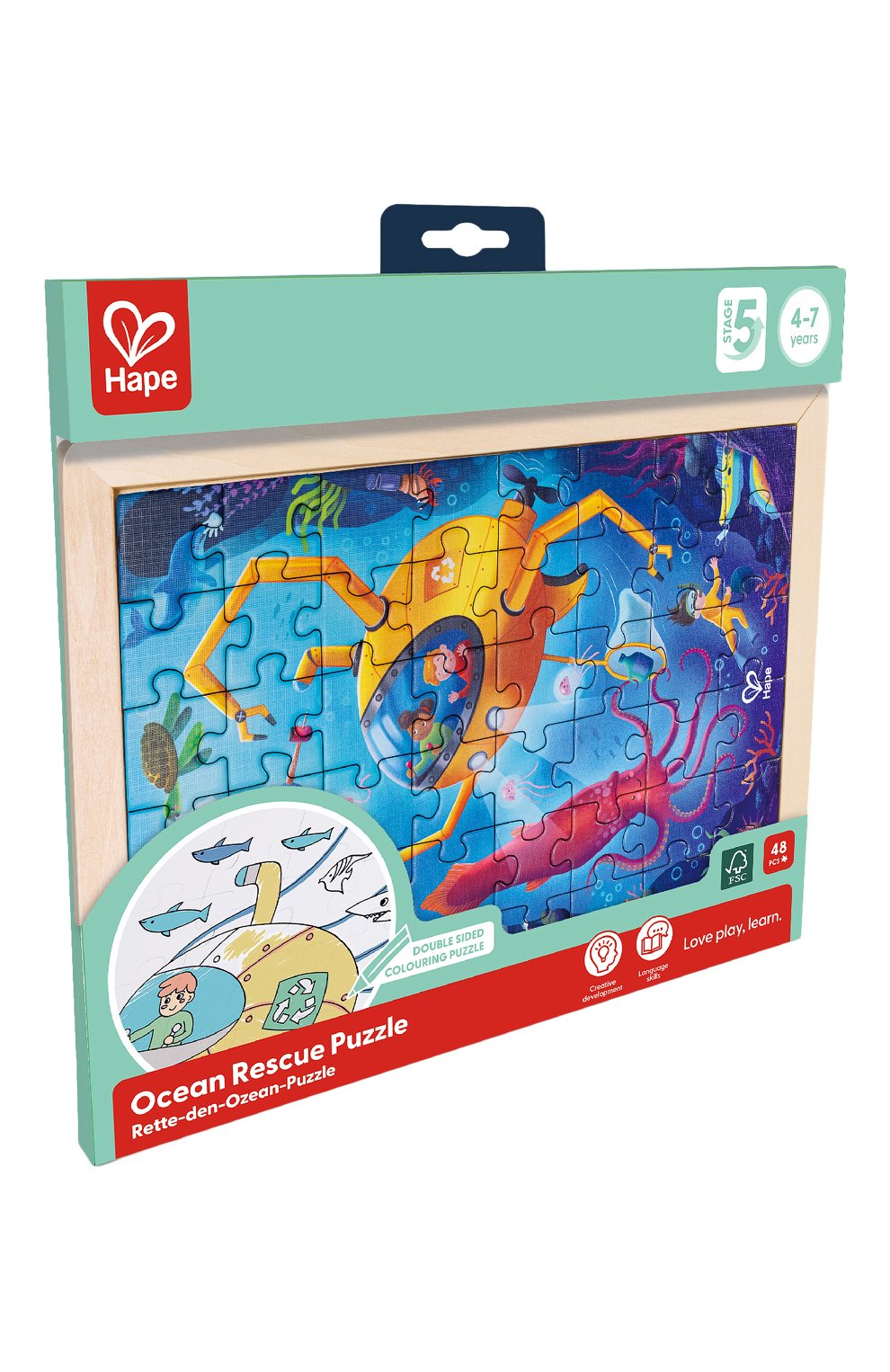 Пазл-раскраска морская спасательная служба HAPE, арт. E1643_HP, фото 1