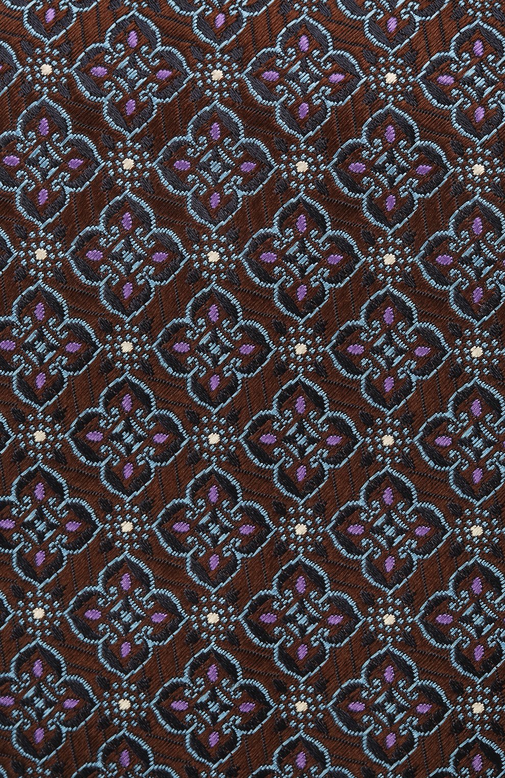 Шелковый галстук CANALI коричневого цвета по цене 14650 руб., арт. 18/HJ03295, фото 3 Шелковый галстук CANALI, арт. 18/HJ03295, фото 3
