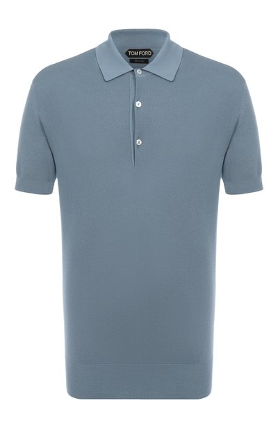 Мужская поло из шелка и хлопка TOM FORD, арт. YMS003/KPS002