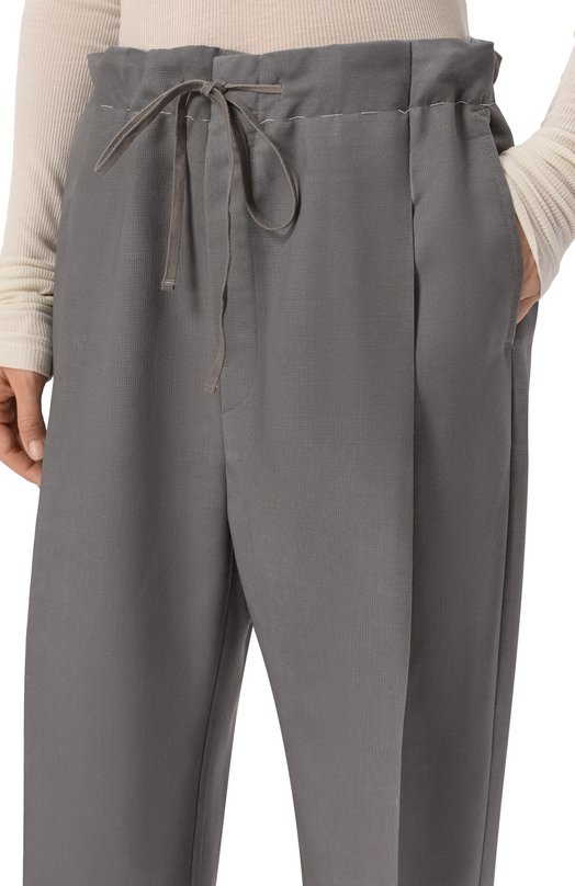 Шерстяные брюки Maison Margiela S51KA0572/M35301 Серый  S51KA0572/M35301 Фото 5