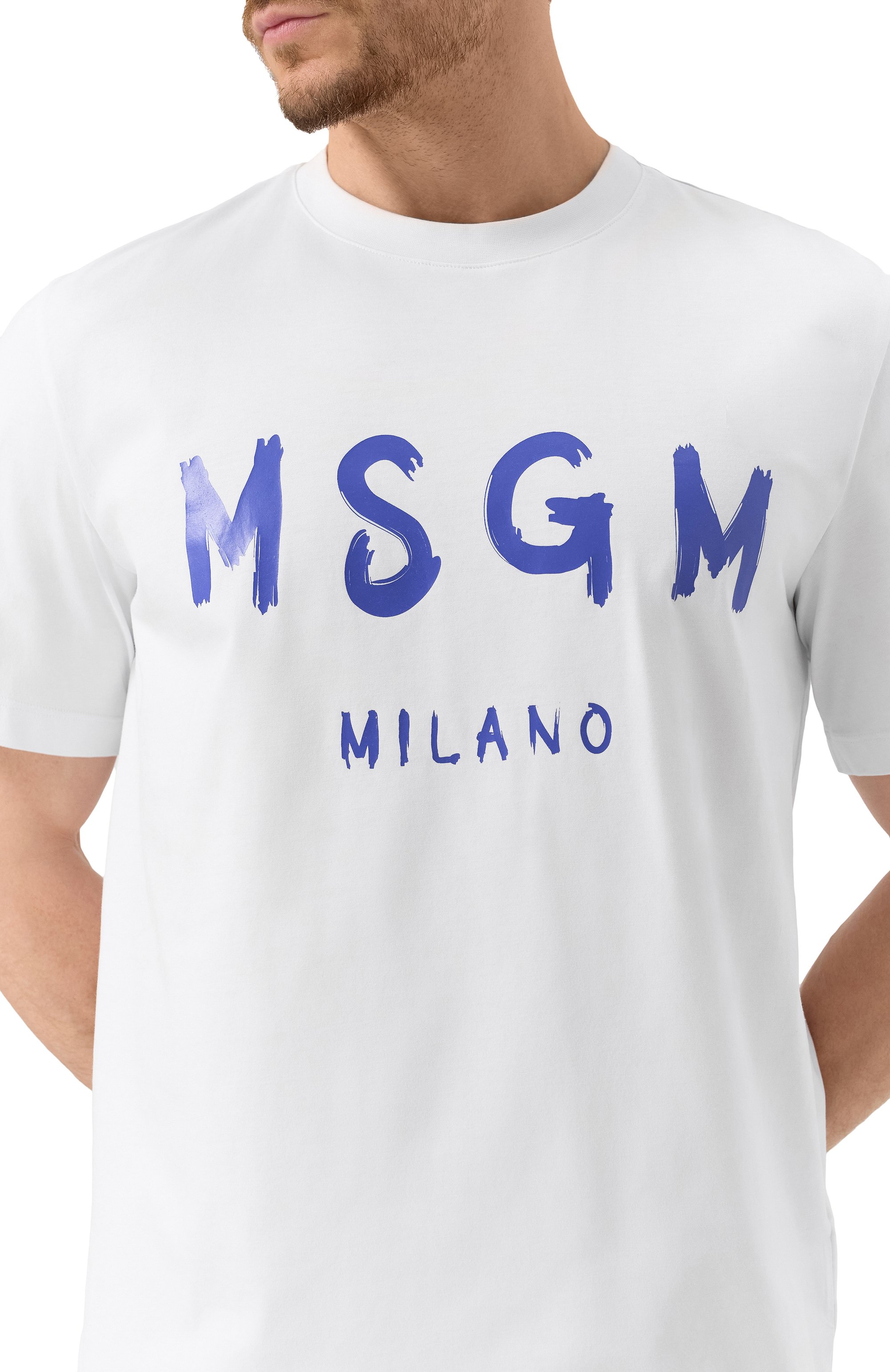 Хлопковая футболка MSGM, арт. 3440MM510/237002, фото 5