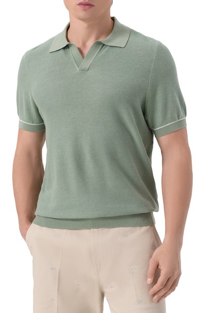 Поло из хлопка и лиоцелла BOSS, арт. 50537654, фото 3