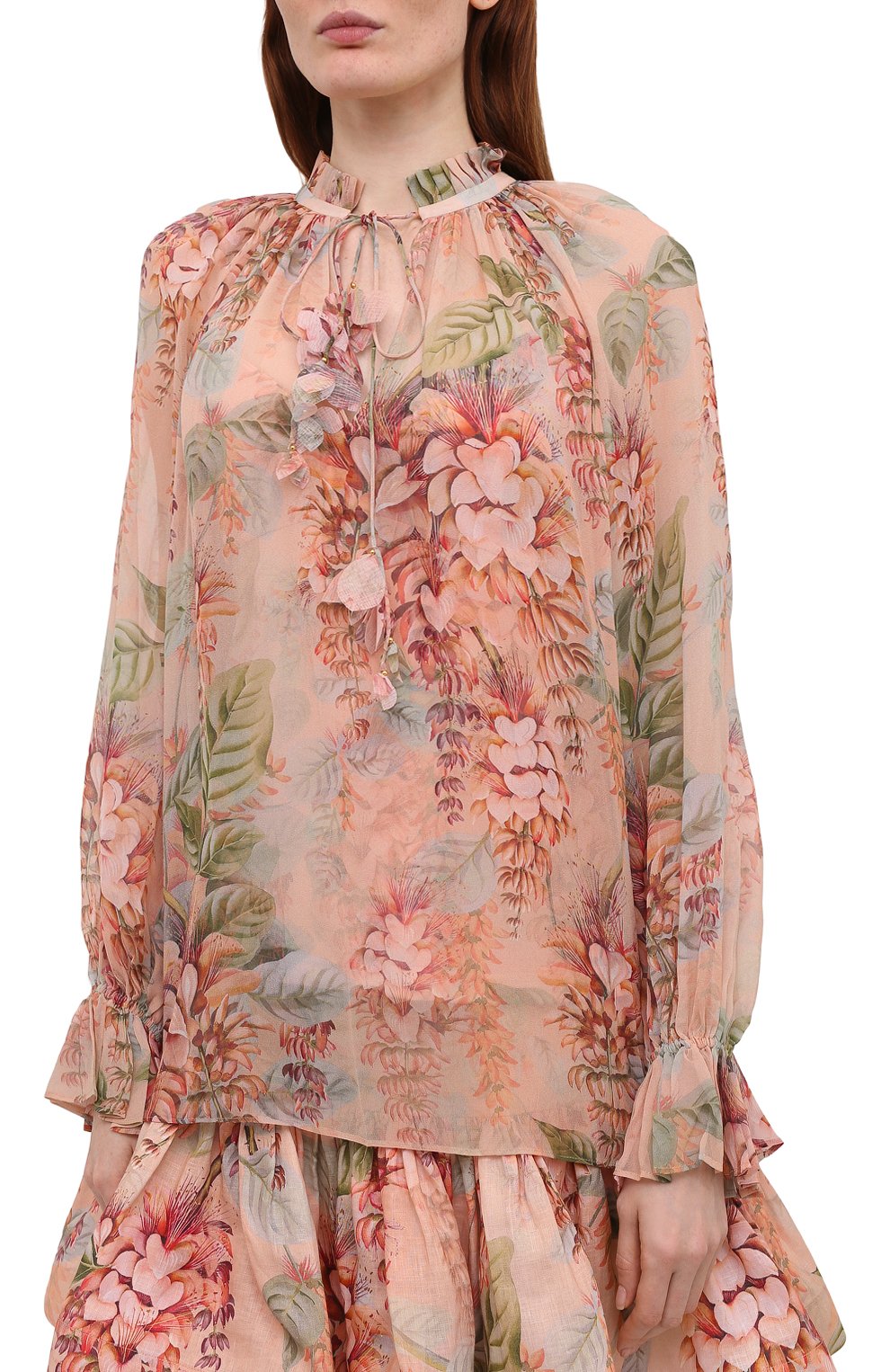 Шелковая блузка ZIMMERMANN, арт. 1345TCAN, фото 3