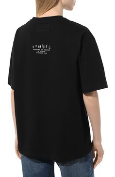 Женская хлопковая футболка DOMREBEL черного цвета, арт. GAMETIME/T-SHIRT | Фото 4 (Драгоценные камни: Проставлено; Длина (для топов): Стандартные; Материал сплава: Проставлено; Материал внешний: Хлопок; Рукава: Короткие; Принт: С принтом; Стили: Гранж)