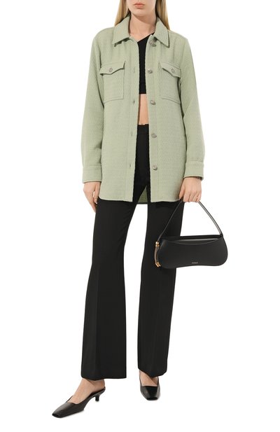 Шерстяная рубашка SEVEN LAB оливкового цвета по цене 25200 руб., арт. SBT.05.520.320, фото 2 Шерстяная рубашка SEVEN LAB, арт. SBT.05.520.320, фото 2