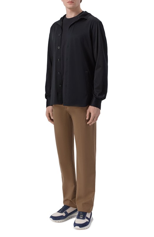 Хлопковая футболка Kiton UMM0745 Чёрный  UMM0745 Фото 2