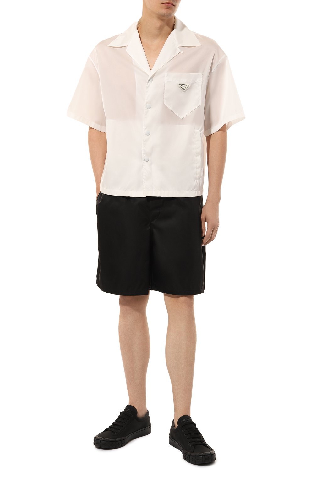 Текстильные кеды PRADA, арт. 2EG323-3LFV-F0002, фото 2