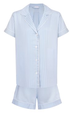 Женская пижама из вискозы и шелка ZIMMERLI голубого цвета, арт. 5149-11102 | Фото 1 (Нос: Не проставлено; Материал внешний: Вискоза)