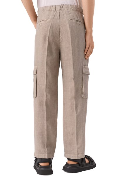 Льняные брюки-карго INLINUM, арт. CARG011, фото 4