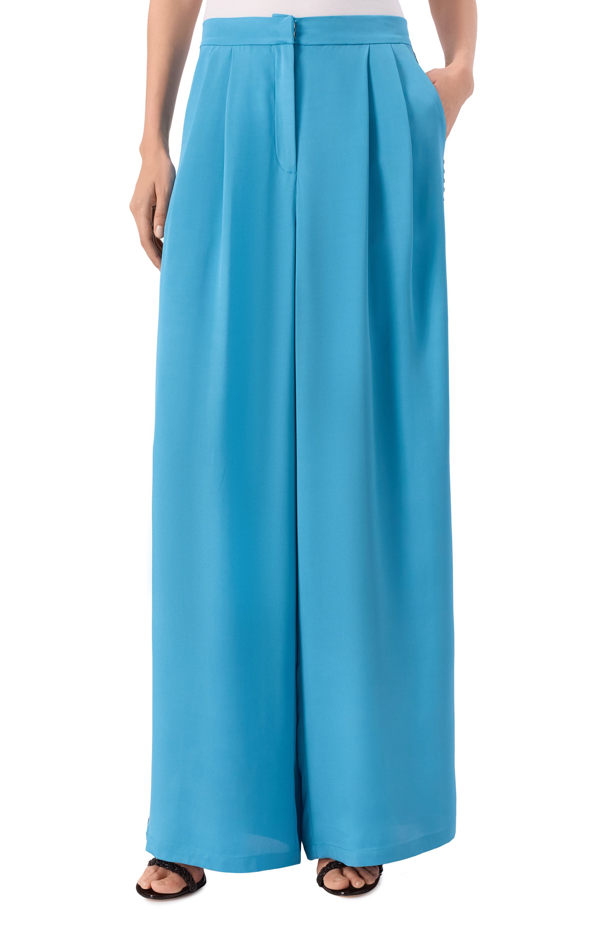 Шелковые брюки AKHMADULLINA, арт. 1125.3B720/S410, фото 3