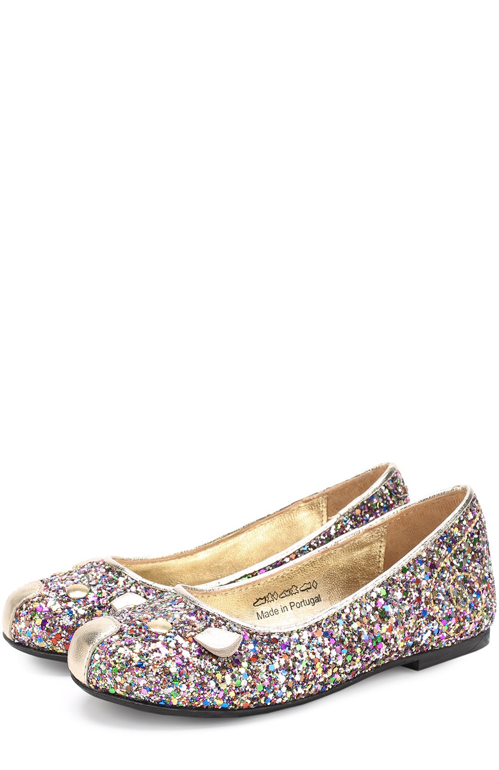 Текстильные балетки с глиттером MARC JACOBS (THE), арт. W19066/28-35, фото 1