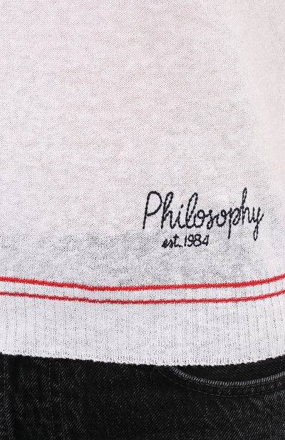 Топ из льна и хлопка PHILOSOPHY DI LORENZO SERAFINI, арт. V0885/2103, фото 5