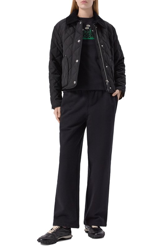 Хлопковая футболка Burberry 8102403 Чёрный  8102403 Фото 2