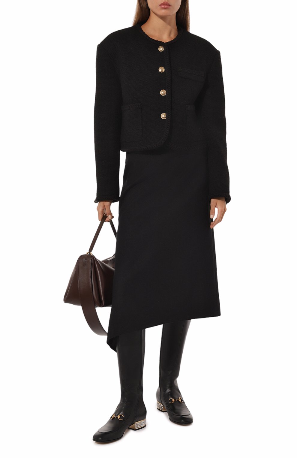 Кожаные сапоги GUCCI, арт. 525248 BKO00, фото 2