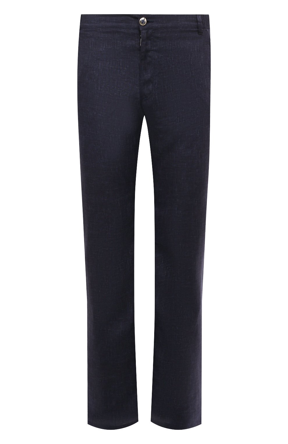 Льняные брюки ZILLI темно-синего цвета по цене 141500 руб., арт. M0Z-D0180-LIN01/R001, фото 1 Льняные брюки ZILLI, арт. M0Z-D0180-LIN01/R001, фото 1