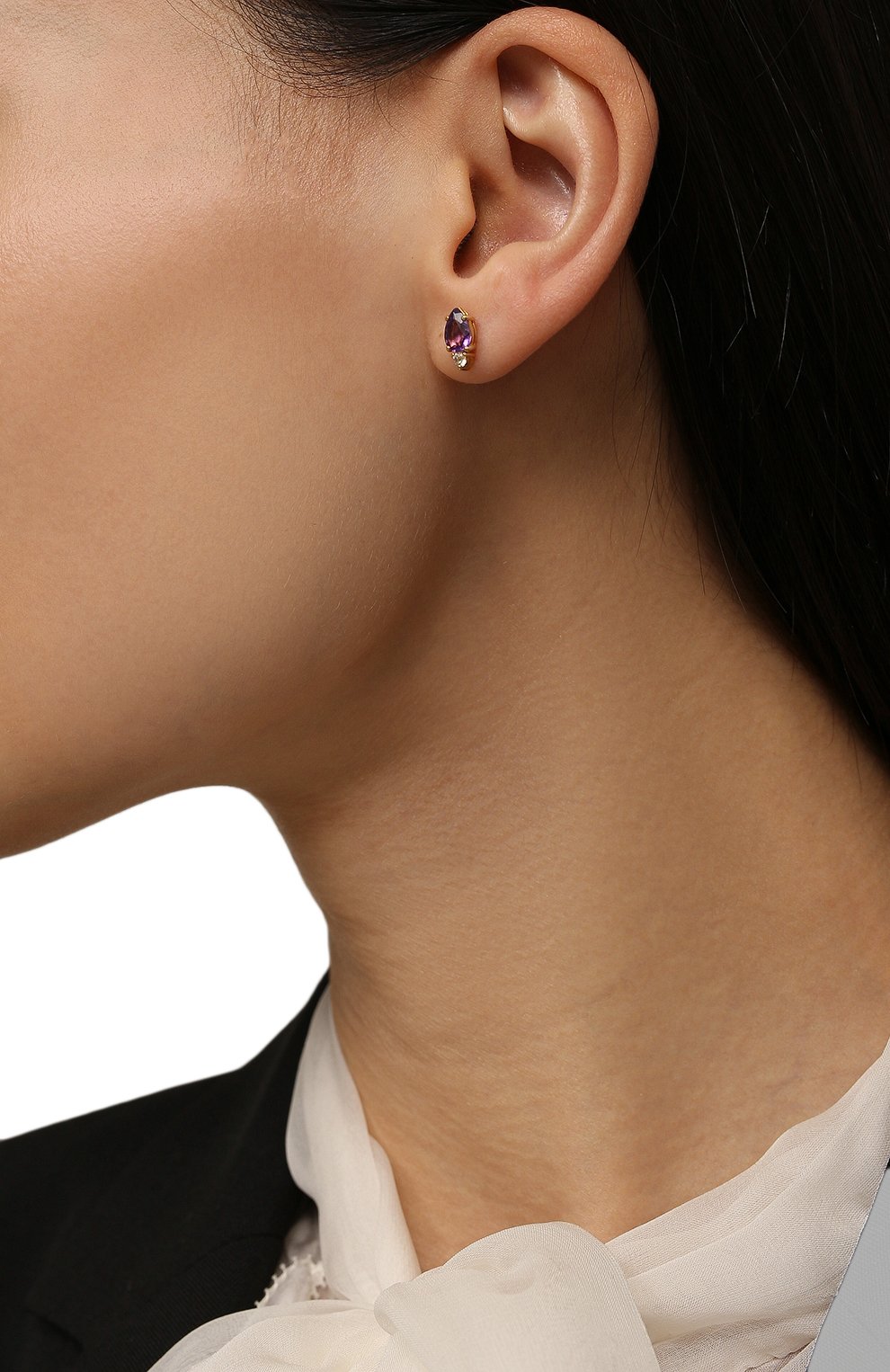 Серьги-пусеты с аметистом MOONKA, арт. ec-ser-amt, фото 2