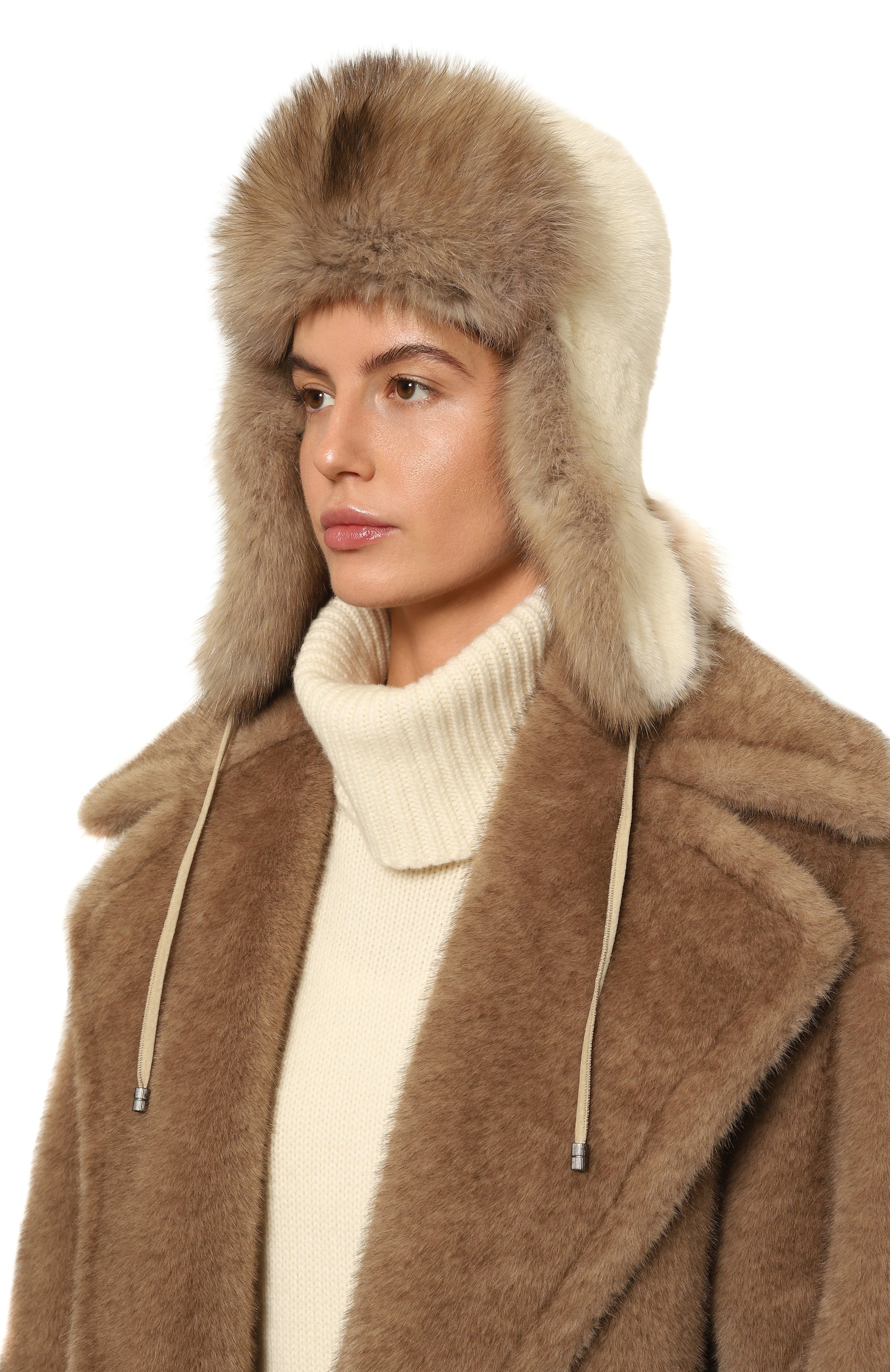 Меховая шапка-ушанка из норки и соболя VICTORIA KUSENKOVA, арт. 091203641094, фото 2