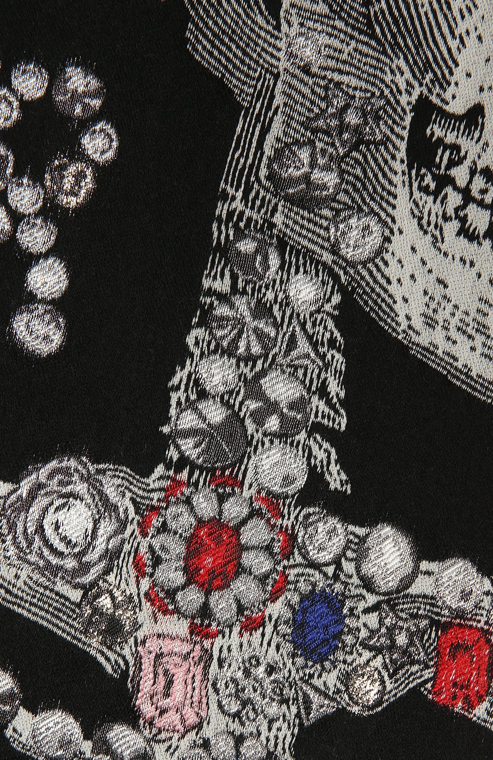 Шарф из шерсти и шелка ALEXANDER MCQUEEN, арт. 646135/3D20Q, фото 2