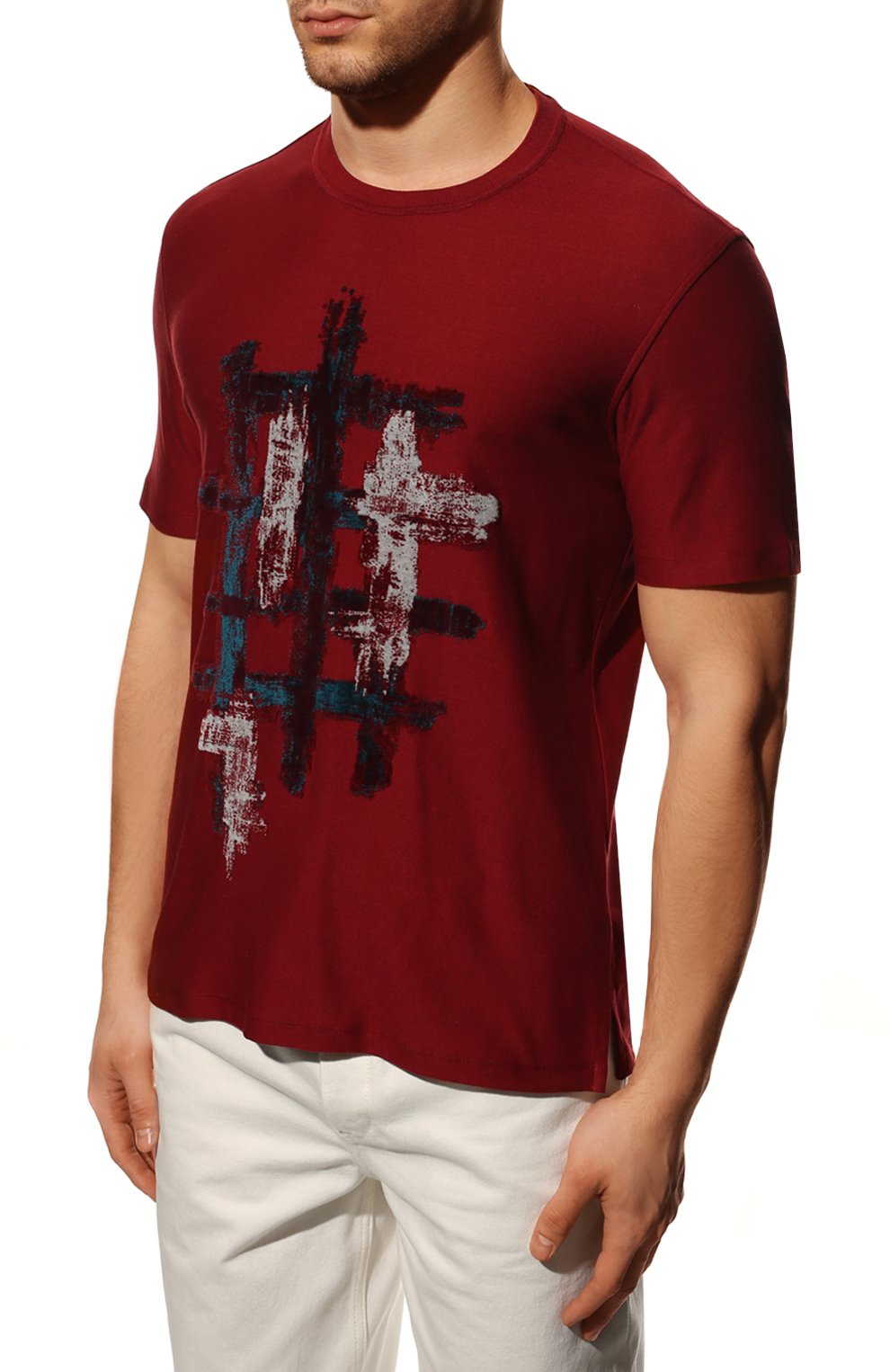 Хлопковая футболка ZEGNA, арт. UZ334/706A, фото 3