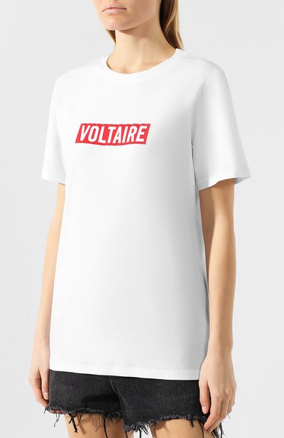 Хлопковая футболка ZADIG AND VOLTAIRE, арт. SHTR1807F, фото 3