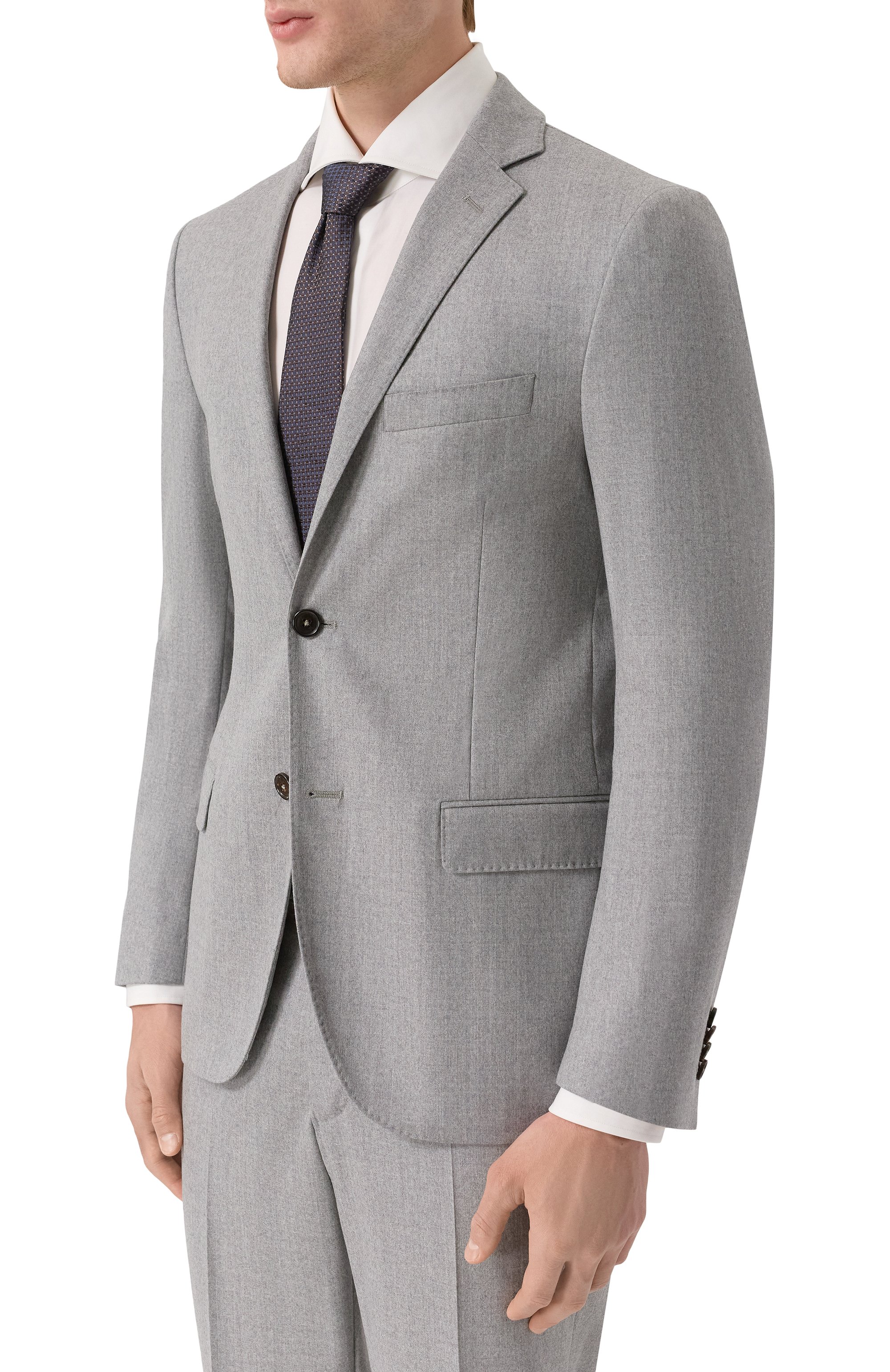 Шерстяной костюм CORNELIANI светло-серого цвета по цене 168500 руб., арт. 266005-2618111_SET, фото 2 Шерстяной костюм CORNELIANI, арт. 266005-2618111_SET, фото 2