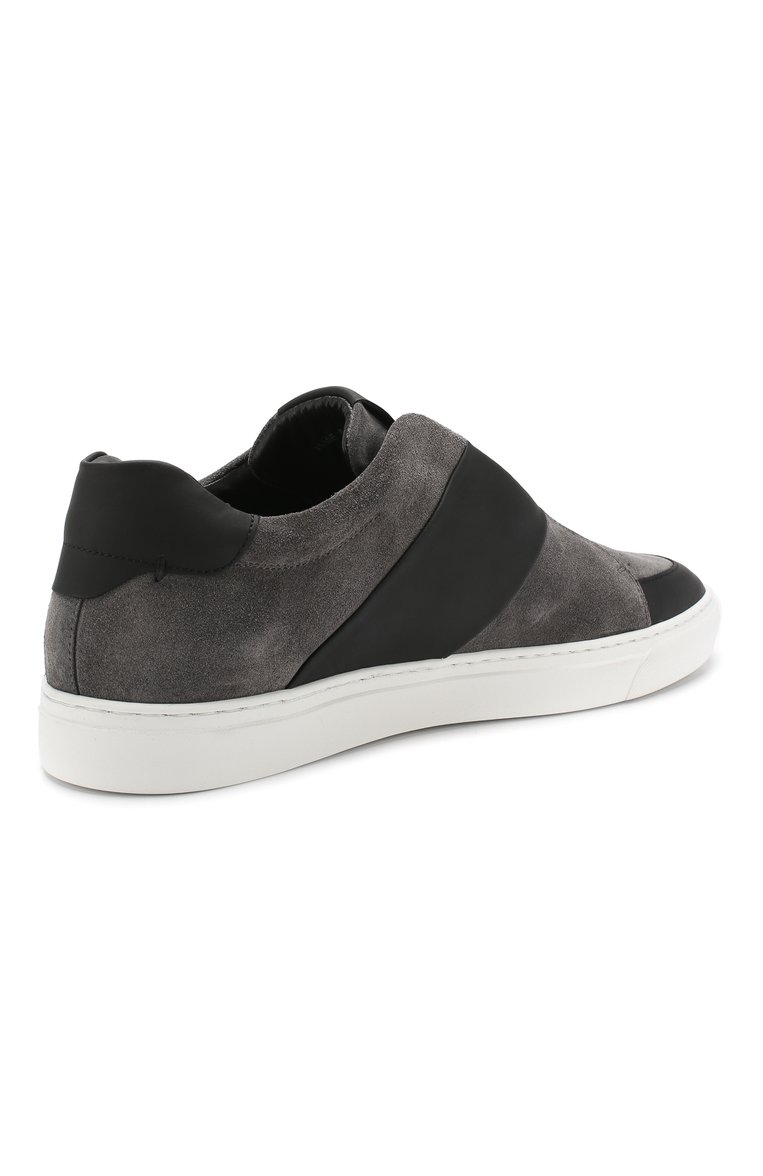 Мужские кожаные кеды bolt 2 HARRYS OF LONDON серого цвета, арт. B0LT 2 N0BLE SUEDE/TECH LEATHER | Фото 4 (Материал внутренний: Натуральная кожа; Подошва: Массивная; Материал утеплителя: Без утеплителя; Стили: Классический; Драгоценные камни: Проставлено; Материал сплава: Проставлено; Материал внешний: Натуральная кожа; Кросс-КТ: Низкие; Автоматизация Diginetica: Не назначено)