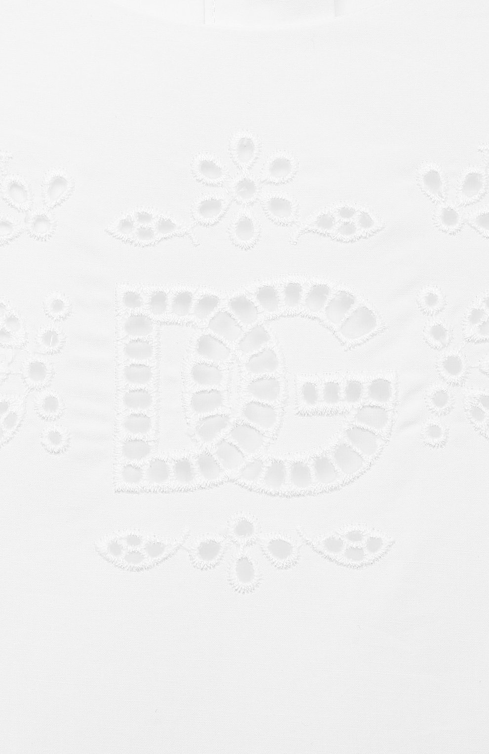 Хлопковое платье DOLCE & GABBANA белого цвета по цене 69950 руб., арт. L53DY3/G7NXY, фото 3 Хлопковое платье DOLCE & GABBANA, арт. L53DY3/G7NXY, фото 3