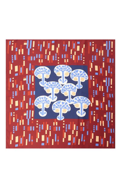 Шелковый платок PETITJEAN PARIS бордового цвета по цене 32000 руб., арт. 15C14, фото 4 Шелковый платок PETITJEAN PARIS, арт. 15C14, фото 4