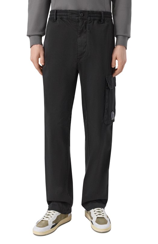 Хлопковые брюки C.P. Company 20CMPA135A/005694G Чёрный  20CMPA135A/005694G Фото 3