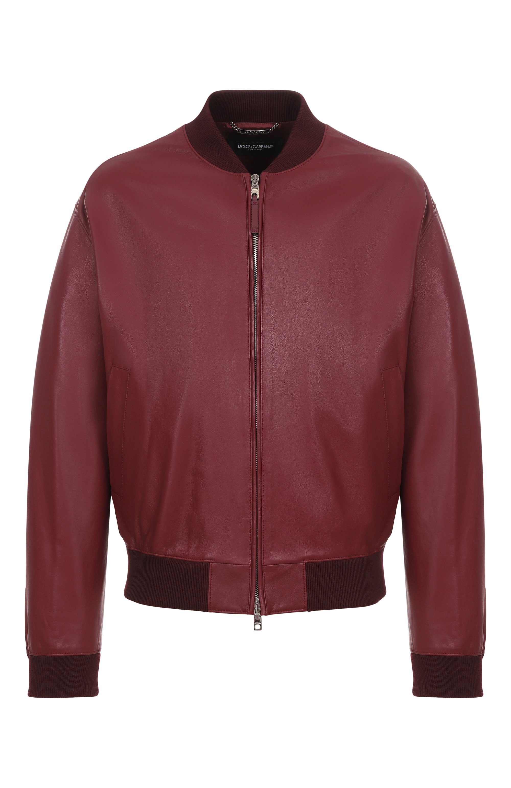 Кожаный бомбер DOLCE & GABBANA, арт. G9BILL/HULFY, фото 1