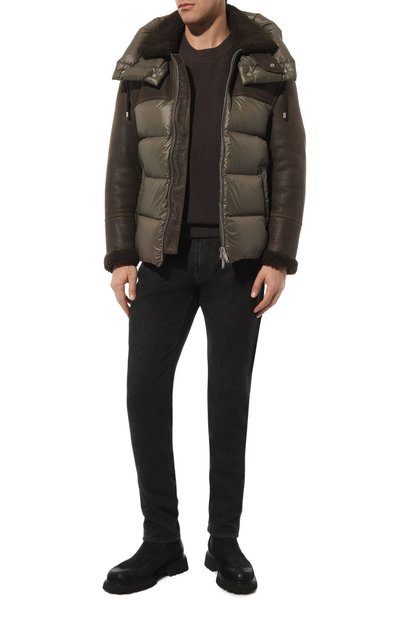 Комбинированная дубленка DRM, арт. DRM5049/D1863, фото 2