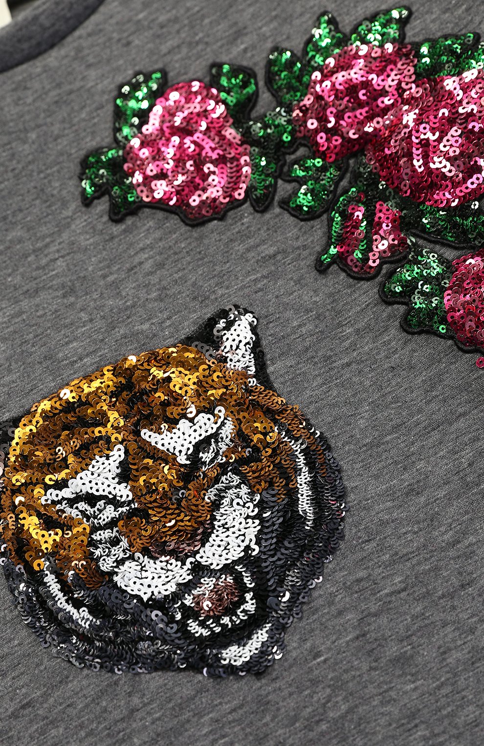 Свитшот с пайетками и контрастными манжетами GUCCI, арт. 455152/X5H98, фото 3