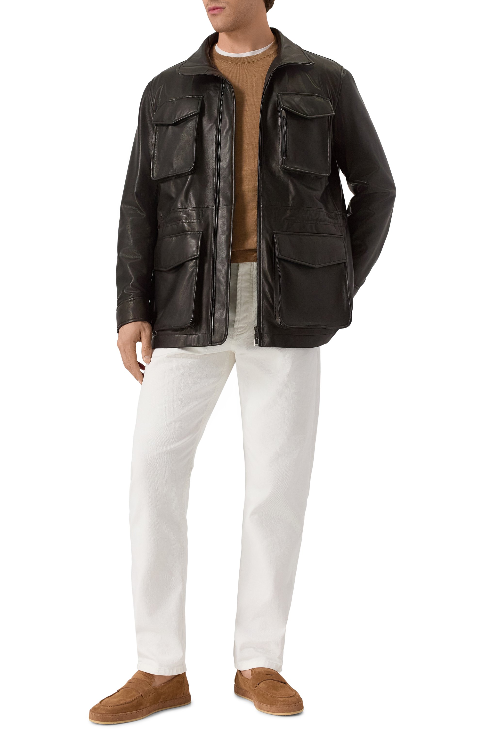 Кожаная куртка MVST черного цвета по цене 450000 руб., арт. 54200, фото 2 Кожаная куртка MVST, арт. 54200, фото 2