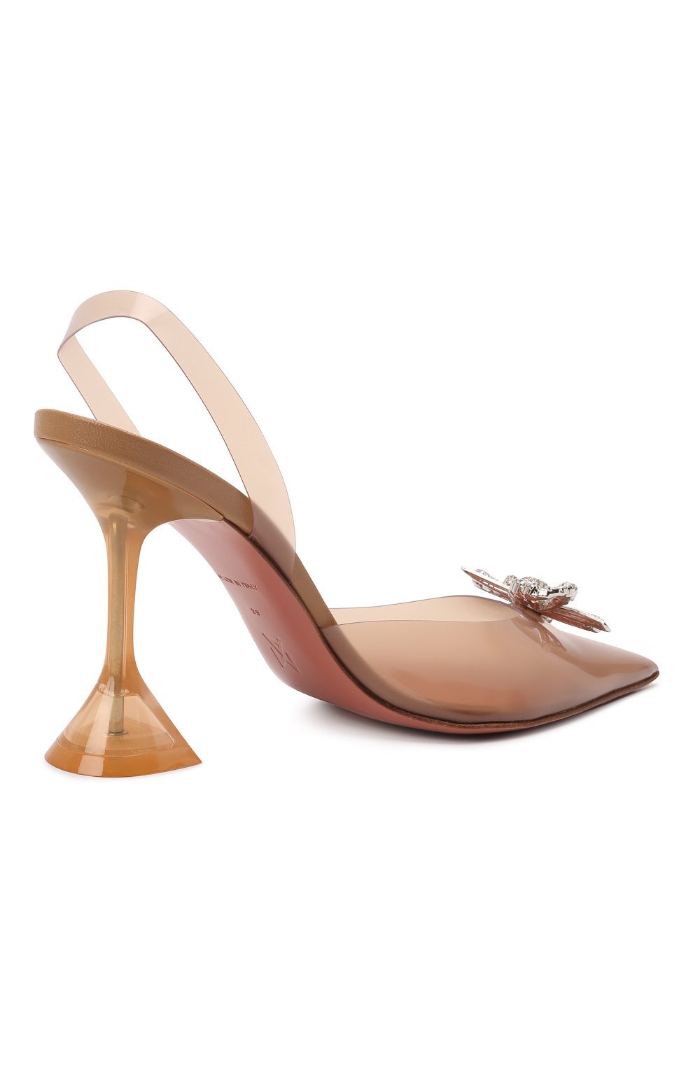 Туфли rosie AMINA MUADDI, арт. R0SIE GLASS/PVC/MATTE NUDE, фото 4