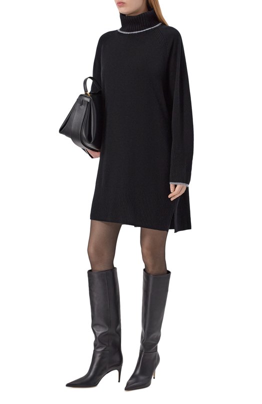 Платье из шерсти и кашемира Pinko 105449/A2Q9 Чёрный  105449/A2Q9 Фото 2