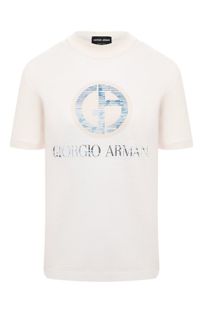 Женская хлопковая футболка GIORGIO ARMANI, арт. 6HAM85/AJWCZ