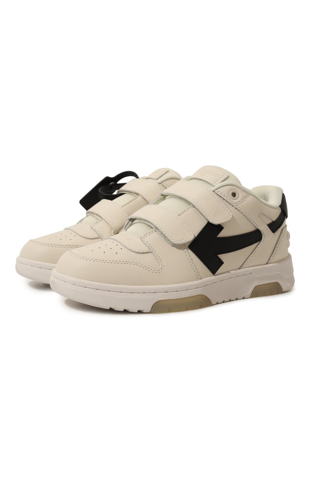 Кожаные кеды out of office OFF-WHITE, арт. 0BIA008S24LEA001/28-34, фото 1