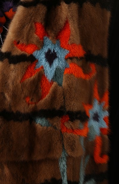 Меховой жилет из норки с контрастной отделкой FENDI, арт. FNH289/SDT, фото 5