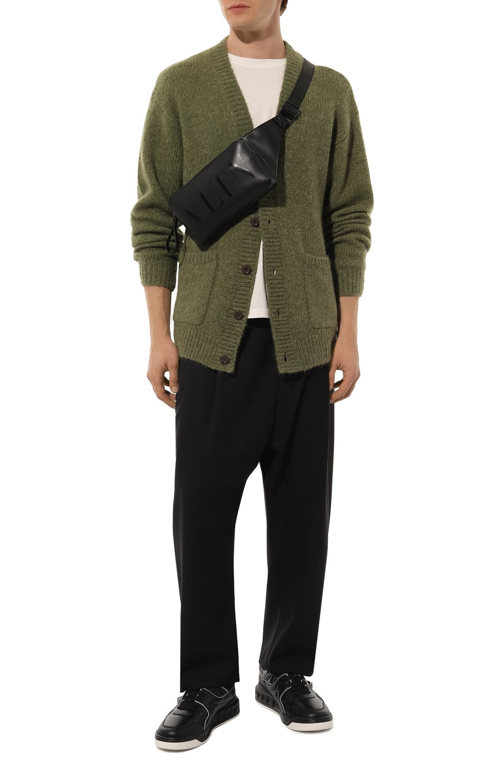 Кожаные кеды one stud VALENTINO, арт. 5Y2S0E71/NWN, фото 2