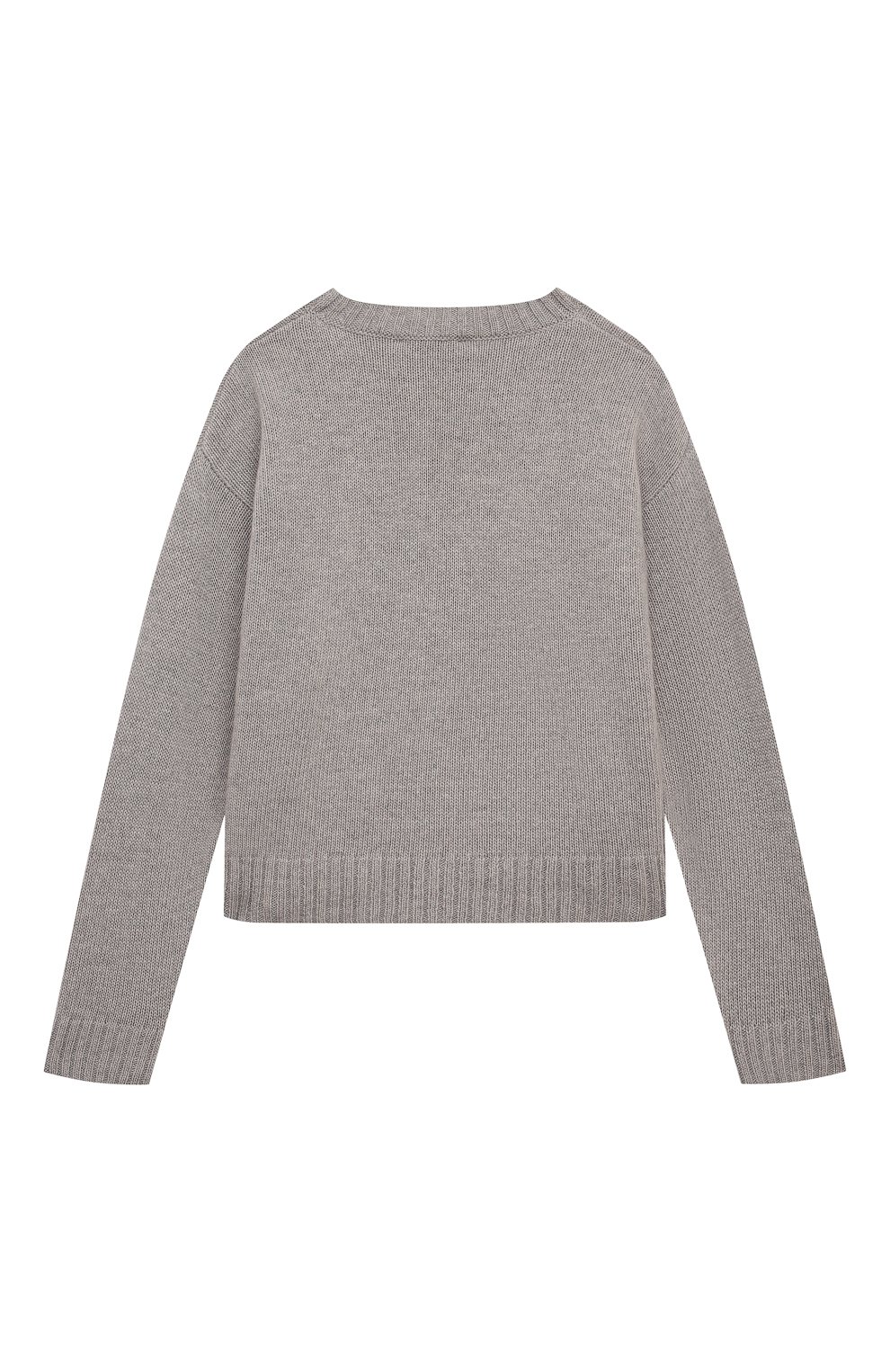 Шерстяной пуловер IL GUFO серого цвета по цене 19850 руб., арт. A24MA473EM220/5A-8A, фото 2 Шерстяной пуловер IL GUFO, арт. A24MA473EM220/5A-8A, фото 2