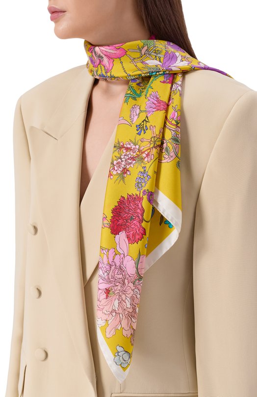 Шелковый платок 100 Flowers Radical Chic 402673.07.02 Жёлтый  402673.07.02 Фото 2