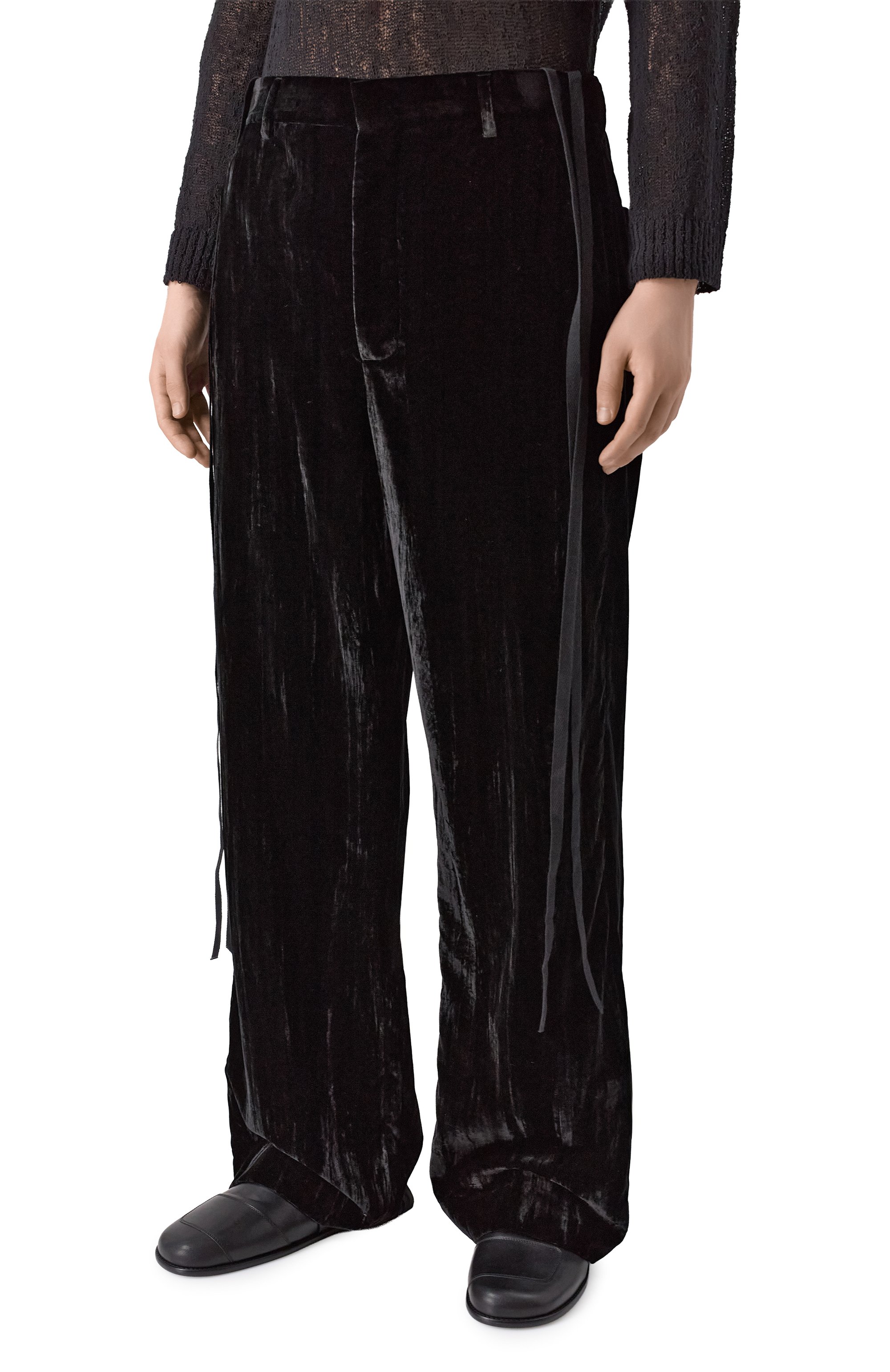 Бархатные брюки ANN DEMEULEMEESTER, арт. B0010304/FA710, фото 3