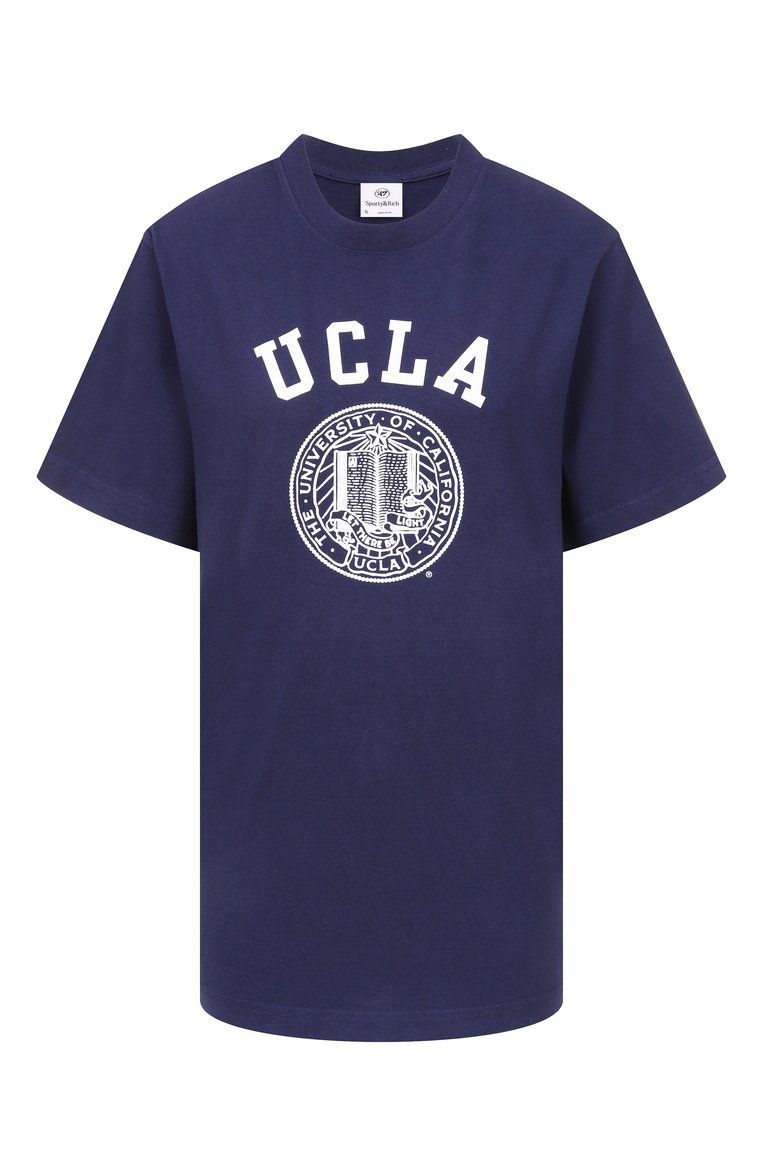 Хлопковая футболка sporty & rich x ucla SPORTY AND RICH, арт. T0043615639BL106, фото 1
