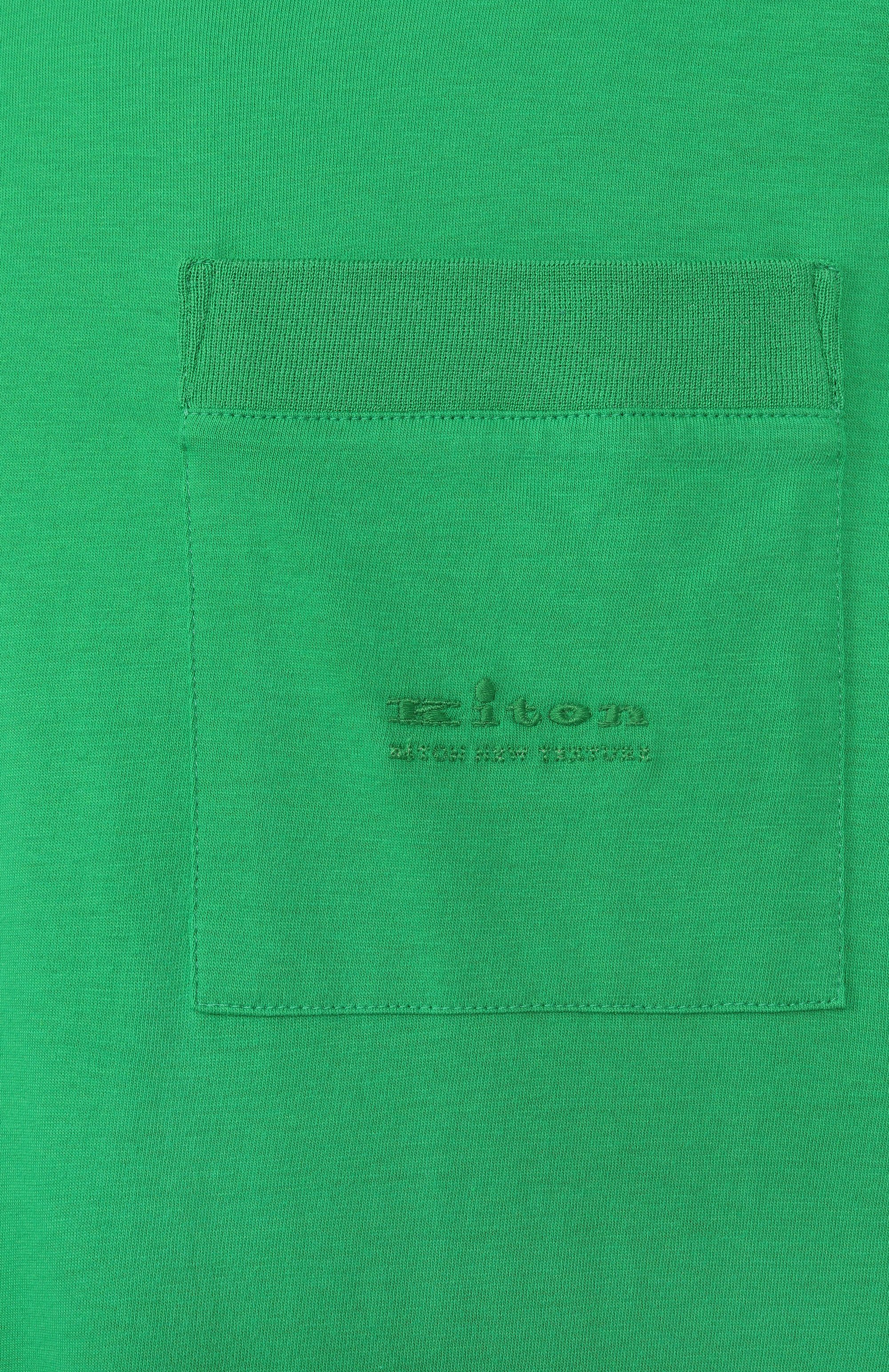 Футболка из хлопка и шелка KITON, арт. UMM062907, фото 6