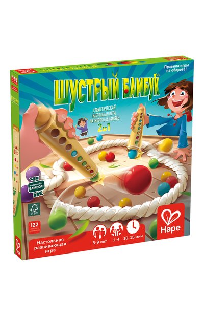 Настольная игра 2в1 шустрый бамбук HAPE, арт. E4314_HP