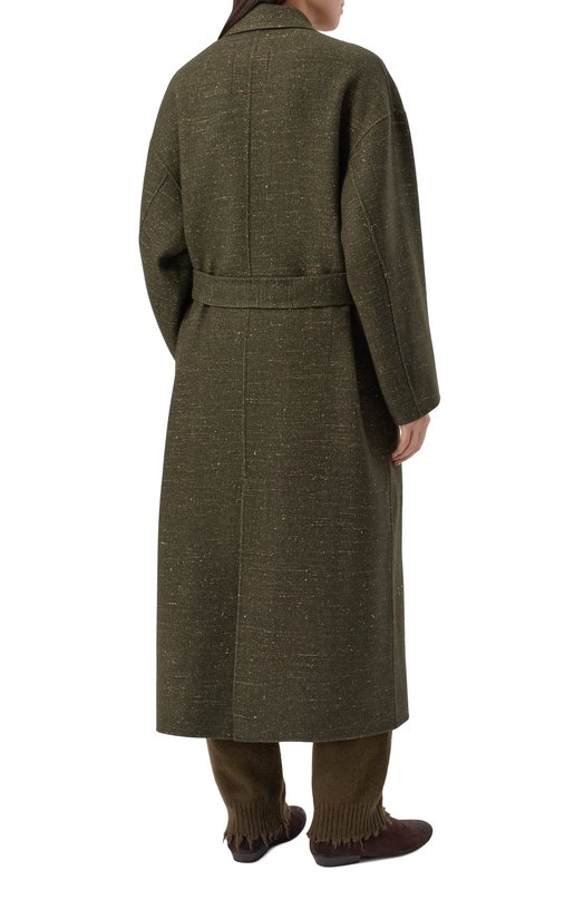 Пальто из кашемира и вискозы Uma Wang UW8056 Хаки  UW8056 Фото 4